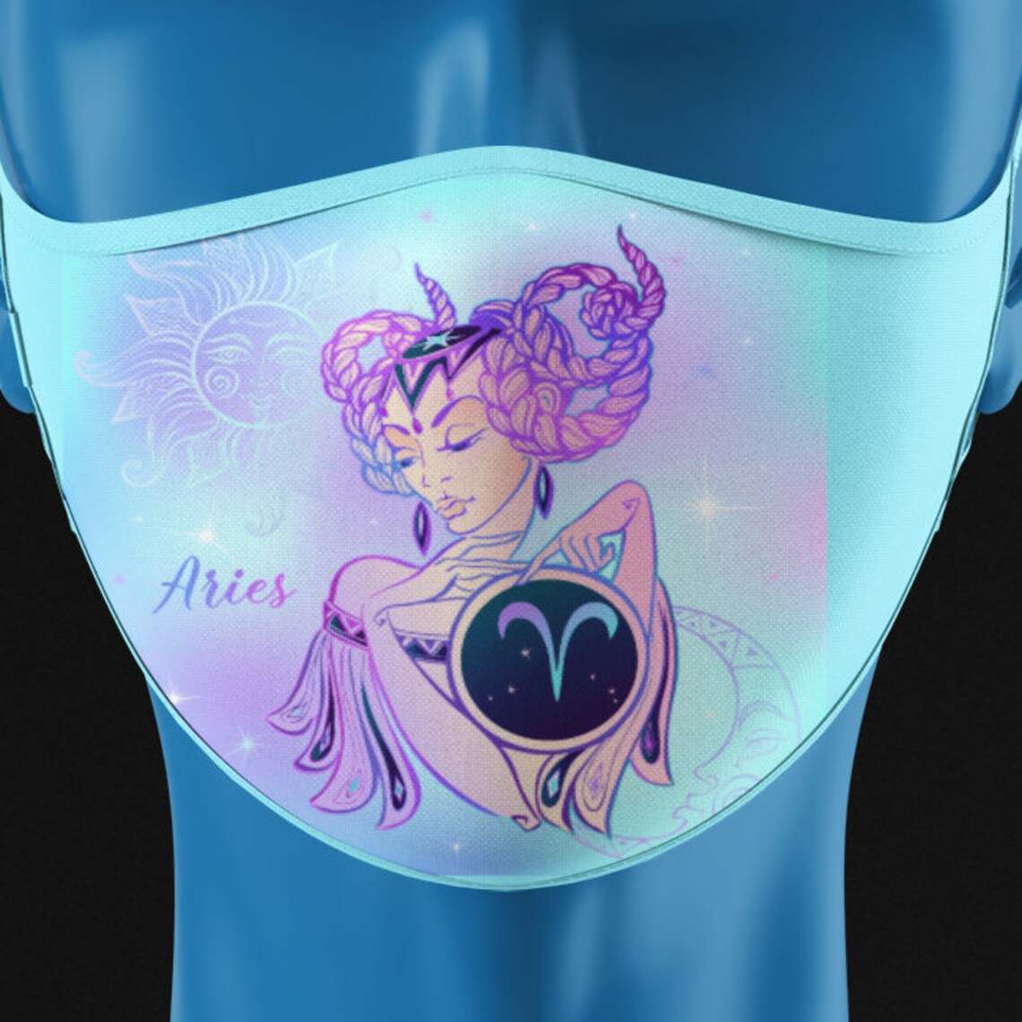 Facemask Zodiac Sign Mask Astrology Face Mask Choose Your Etsy