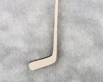 Hockey Stick Shape - Laser Cut Unfinished Wooden Cutout Shape