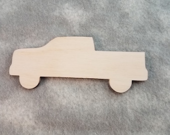 Truck Modern Shape - Laser Cut Unfinished Wooden Cutout Shape