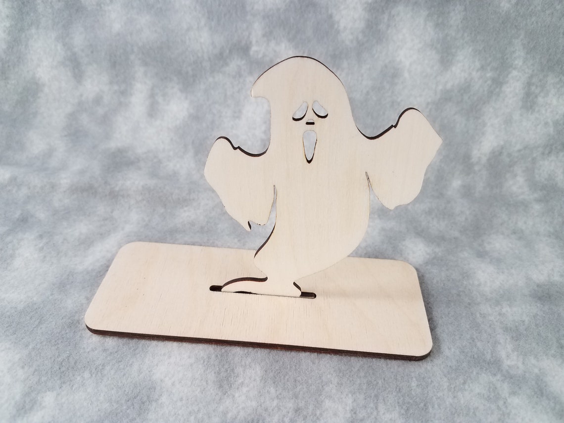 Ghost Shape Wooden Cutout. Etsy