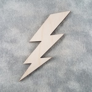 Lighting Bolt - Laser Cut Unfinished Wooden Cutout Shape