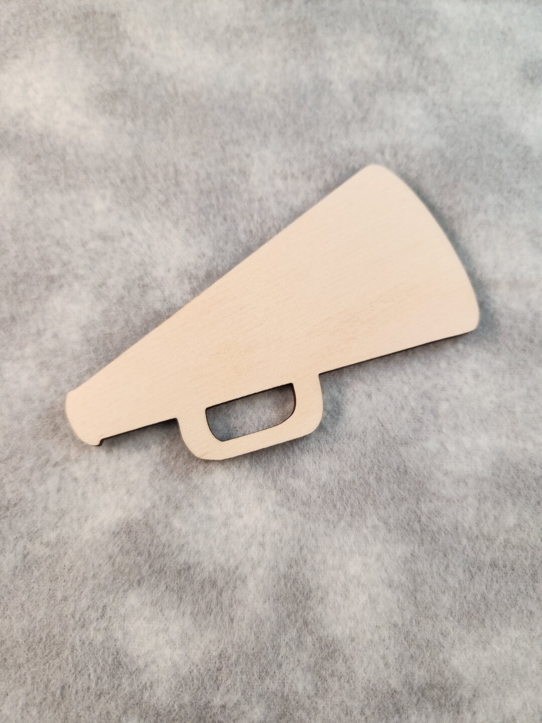 Megaphone Shape Laser Cut Unfinished Wooden Cutout Shape Etsy