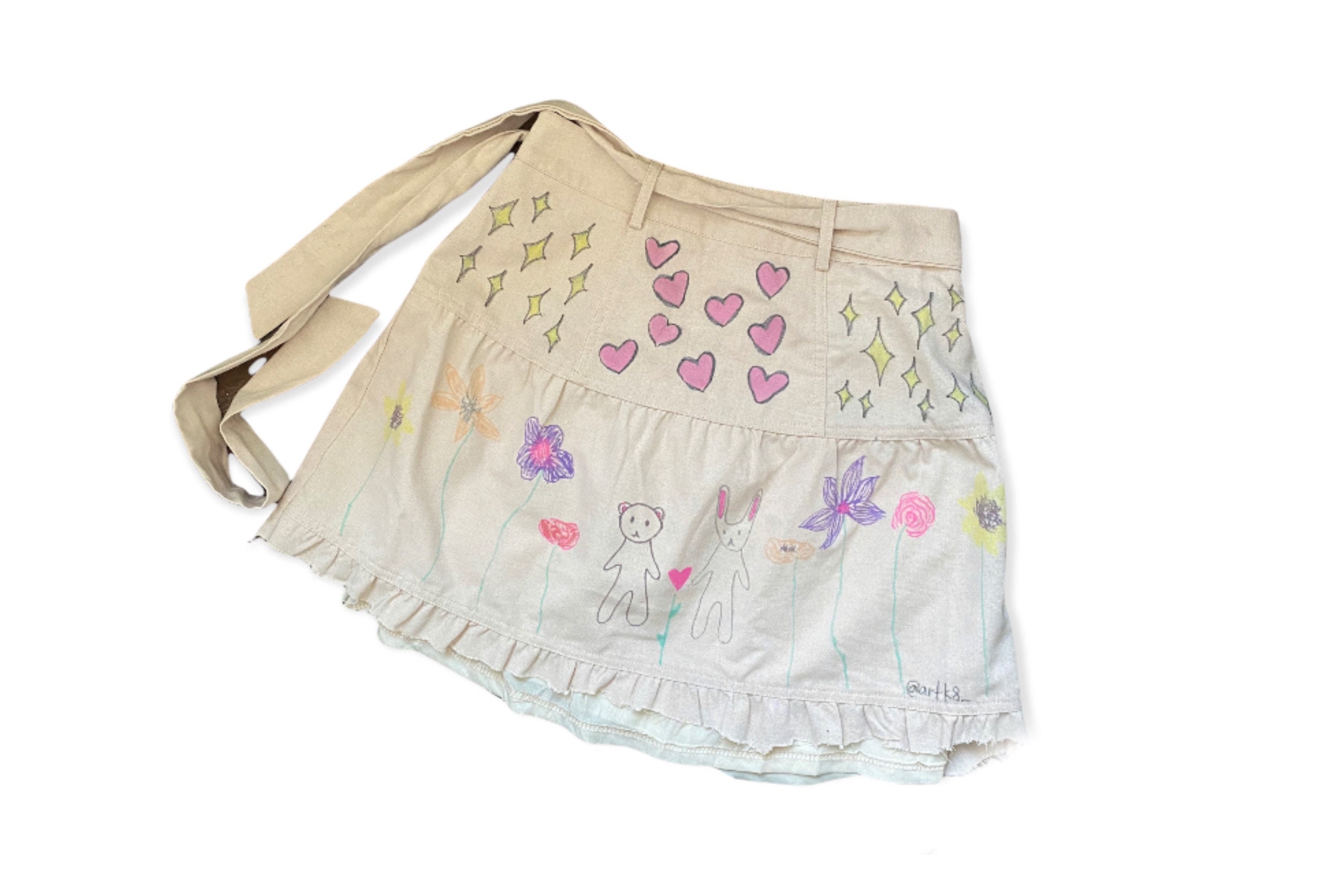 Schoolgirl skirt clearance embroidery