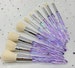 10Holographic Crystal Makeup Brushes SET • Vegan • Prism Diamond Rainbow • Unicorn Colourful • Bridesmaid/Birthday Gift • For Her/Women/Girl 