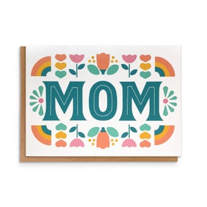 Mom Greeting Card | Mother's Day Card | Card for Mom |  Floral Spring Card