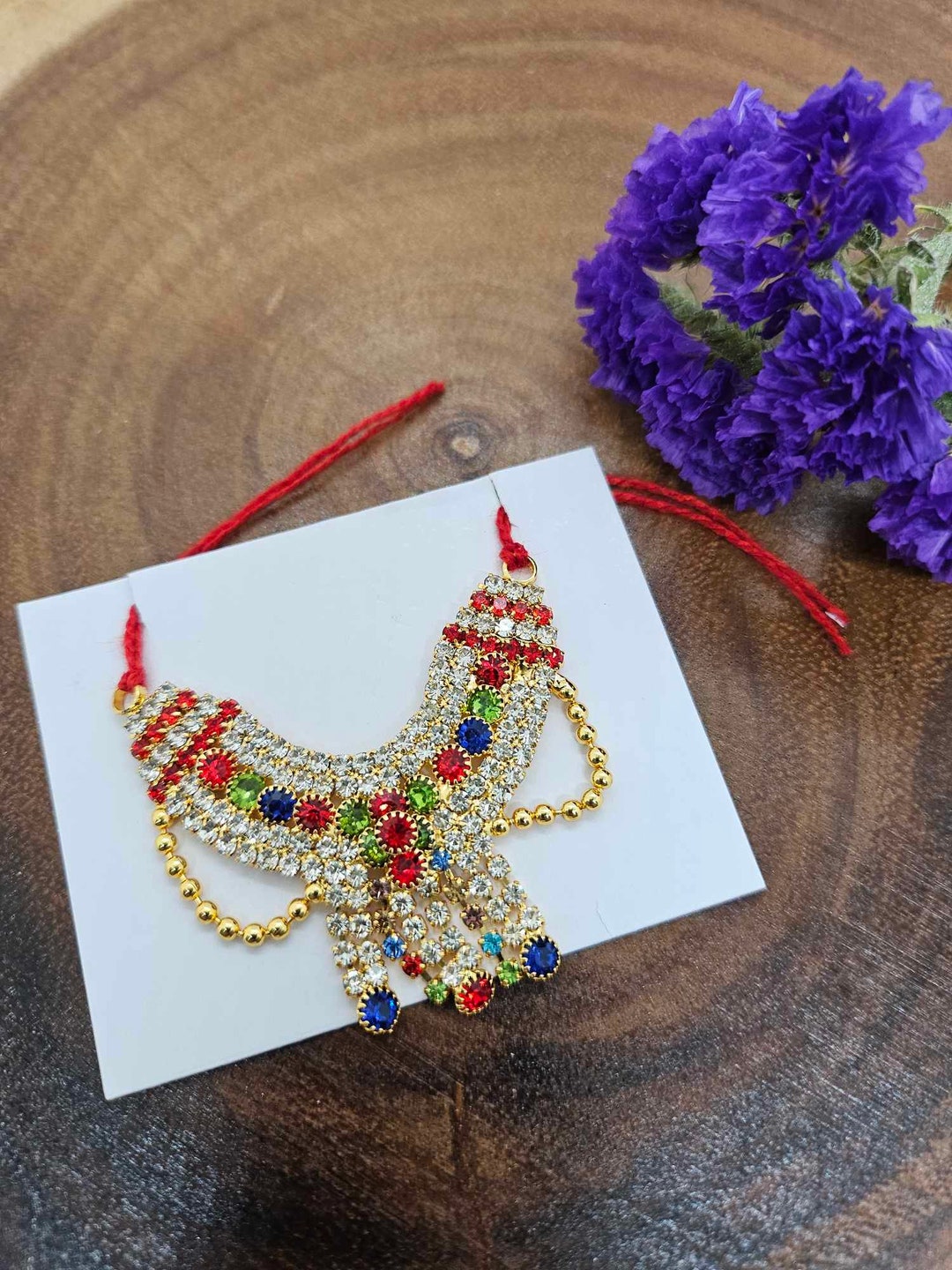 ladoo gopal chid moti necklace suitable for 2-4no. (KH-059) main image 1