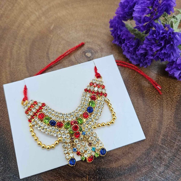 Necklace for Laddu Gopal / Krishna Jewelry/ Bal Gopal Haar, 1.75", RKF#700