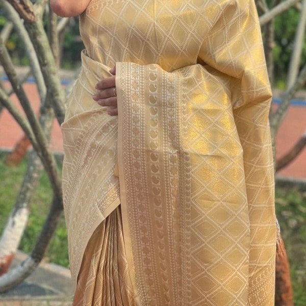 Premium Lichi Silk Saree with Jacquard Work, SARI# 610