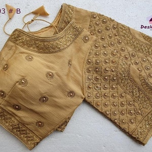Phantom Silk With handwork thread & Coding Work Saree Blouse, Design BLS# 603