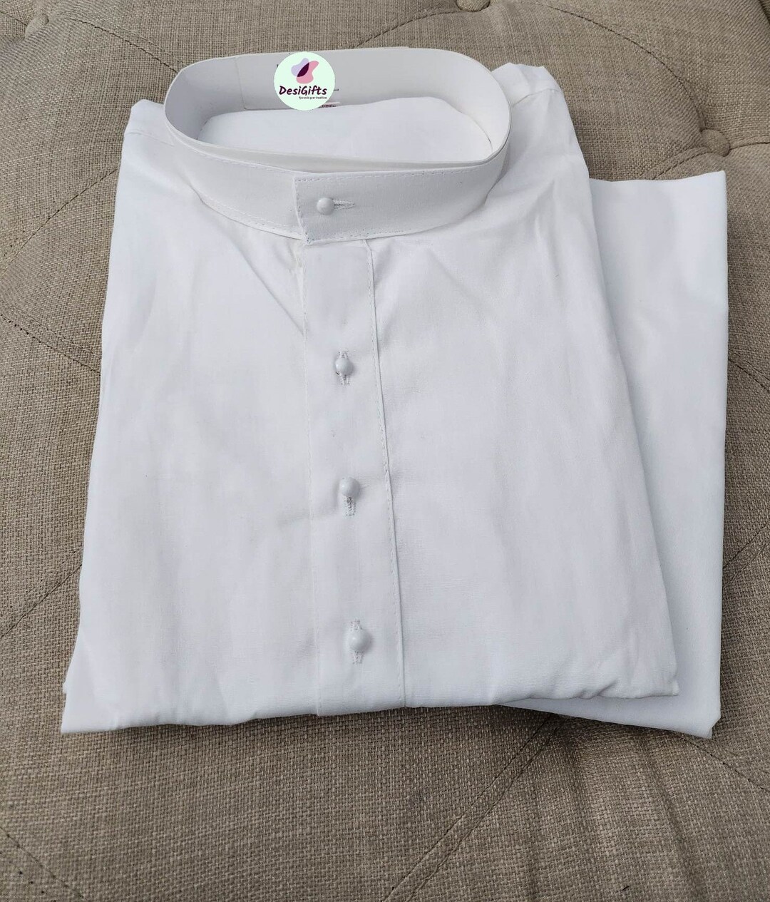 Plain White Kurta Pajama Set cotton Design WHT 929 Etsy