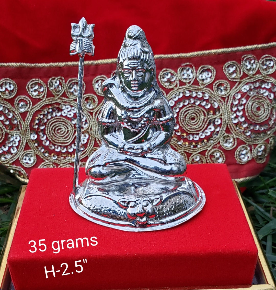 Silver-Plated Lord Shiva Idol main image 0