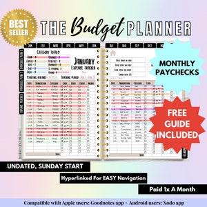 Digital Budget Planner Undated, Goodnotes Planner, Daily Planner, Weekly Planner, Notability Planner, iPad Planner