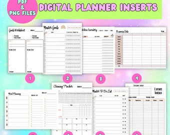 Planner Insert Bundle for the BUDGET PLANNER Savings Tracker Debt Tracker Printable Budget Digital Planner Budget Planner Budget Doctor
