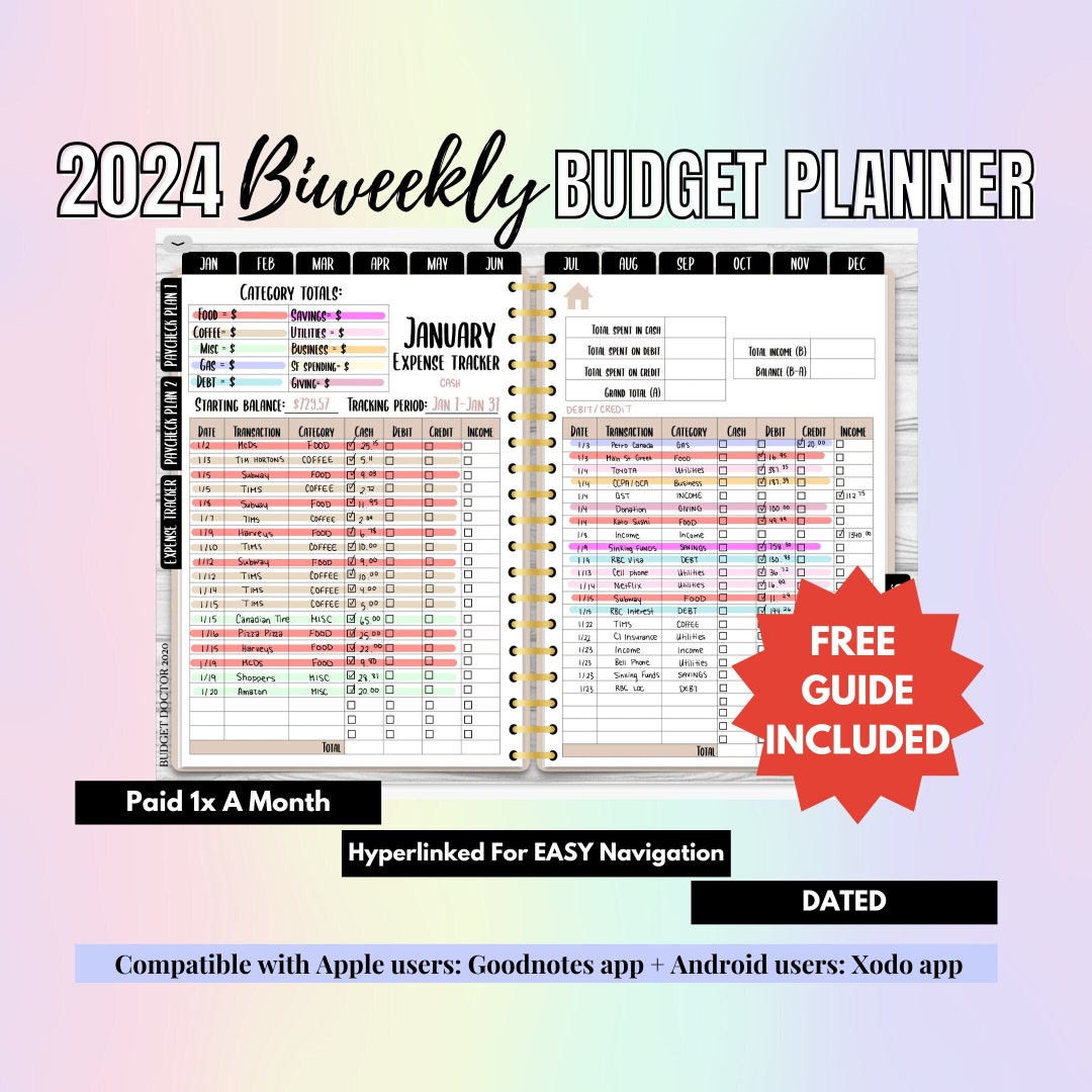 Free 2024 Budget Planner - Butterfly Digital Co.