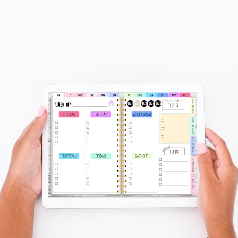 Planner Includes NEW Digital Budget Planner 2026 Adhd Planner Daily Weekly Monthly ...