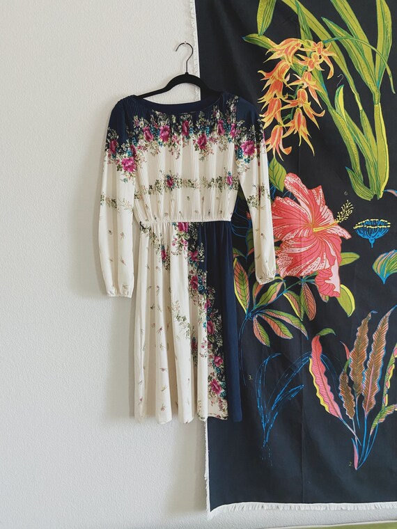 VINTAGE 1980’s Floral Dress / Vintage Dress / 80’s