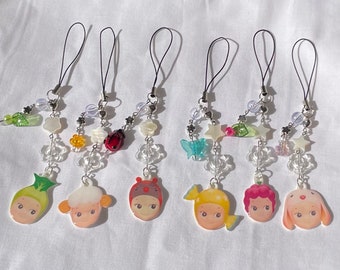 Handmade Sonny Angel Phone Charm: Resin Sealed Bag Charm