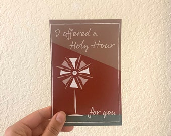 Holy Hour Postcard