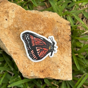 Monarch | 3” butterfly sticker | diecut