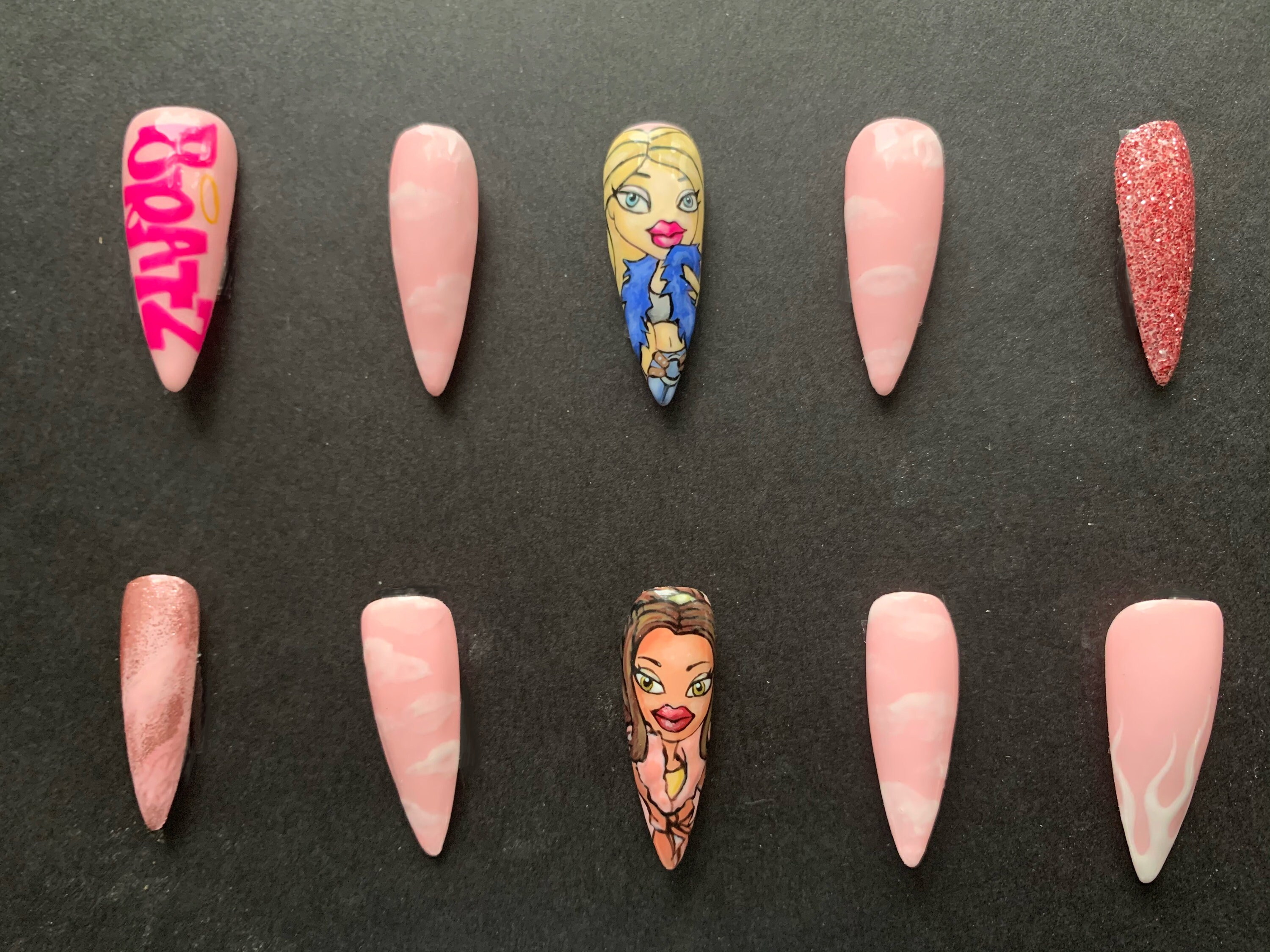 The Girls with a Passion for Fashion Bratz Press on Nail Set | Etsy