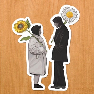 Harold and Maude vinyl sticker 5.5&quot; - Hal Ashby movie, Ruth Gordon, Bud Cort