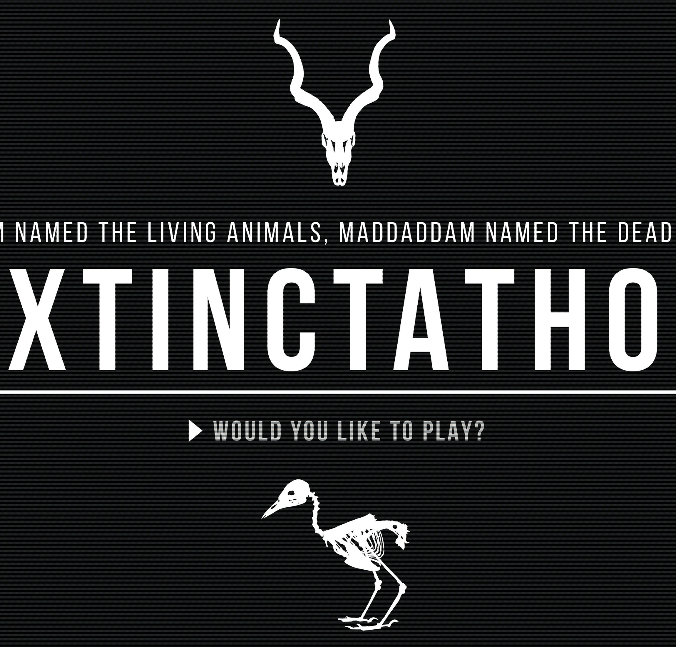 Extinctathon Poster Margaret Atwood Maddaddam Oryx And Etsy
