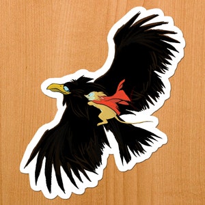 The Secret of NIMH vinyl sticker 4&quot; - Don Bluth, Mrs Brisby and Jeremy