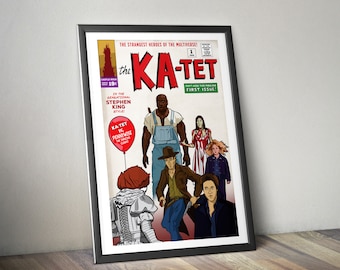 The Ka-Tet - Stephen King comic book cover poster - The Dark Tower, Carrie, The Dead Zone, IT, The Green Mile, Firestarter