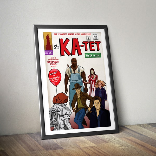 The Ka-Tet - Stephen King comic book cover poster - The Dark Tower, Carrie, The Dead Zone, IT, The Green Mile, Firestarter