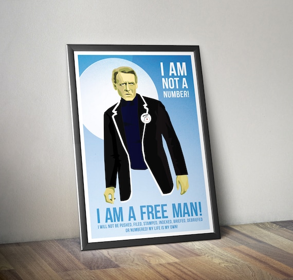 The Prisoner I Am Not a Number Poster Patrick Mcgoohan | Etsy UK
