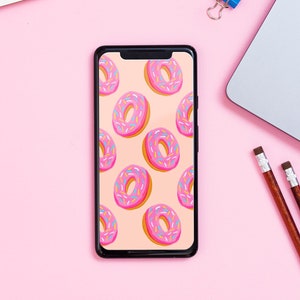 Donut illustriert Mobile Wallpaper