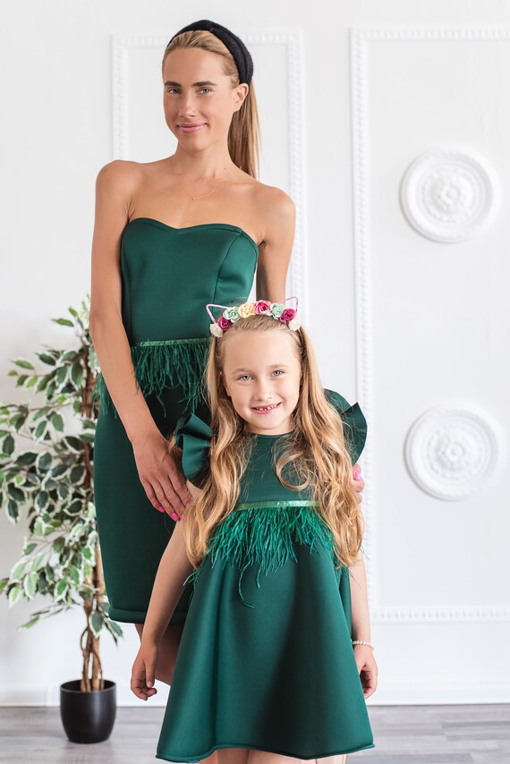 robe verte enfant