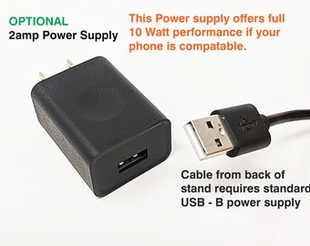 OPTIONAL OPTIONAL  Power Supply for Wireless Charging Stand