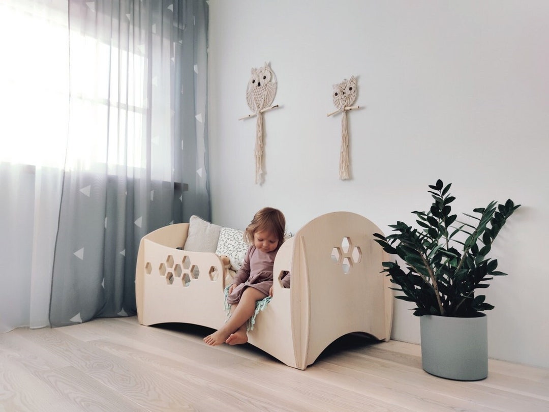 Plywood Toddler Bed, Nursery Design, Kids Room, Kids Furniture