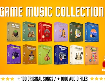 Game Music Collection - 119 Songs - 12 Packs - For games / projects / streaming