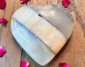 Large Blue Marble Onyx Heart