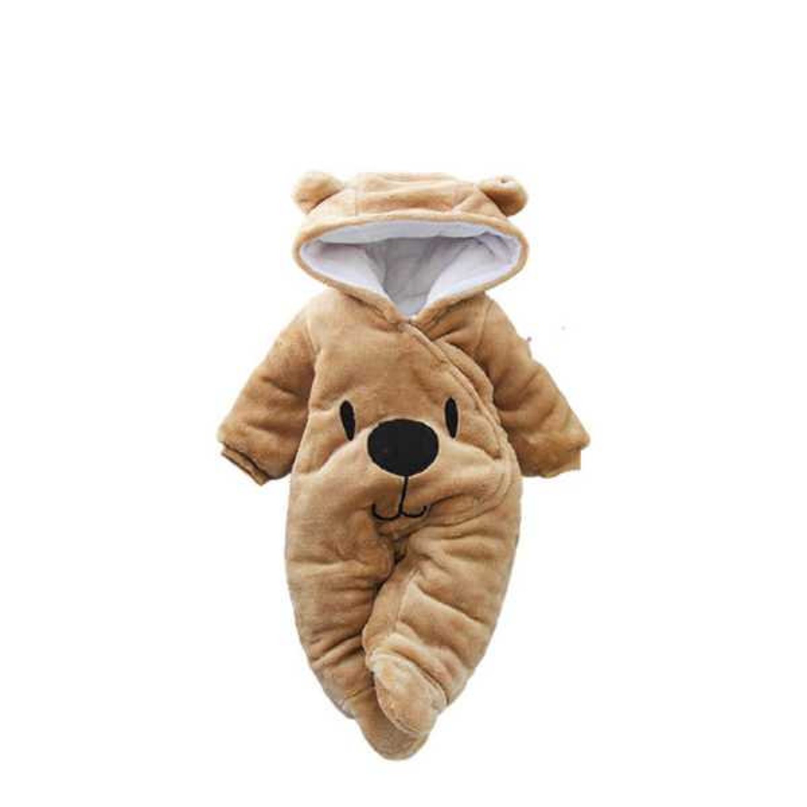 Snuggly Teddy Bear Fleece Jumpsuit Etsy