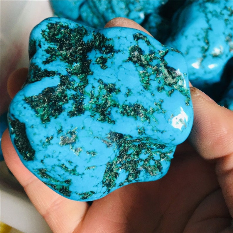 100130g Natural turquoise mineral bare stone mineral Etsy
