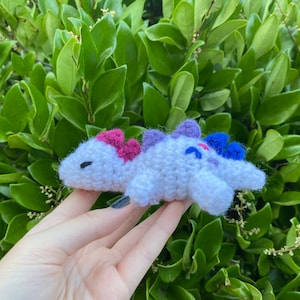 Crochet Pride Small Sleepy Dinosaur Amigurumi LGBTQIA+