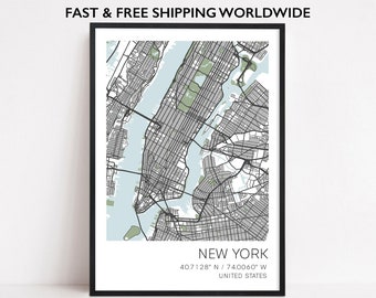 Any City Map Prints Custom Locations Home Town Print Custom City Print Location City Map Home City Map City Map Wall Art Personalized Gift