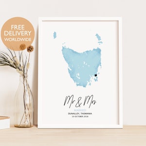 Regalo de boda para señora y señora, regalo de boda personalizado, regalo de boda único, regalo para recién casados, regalo para la novia, regalo de señorita a señora, mañana de boda