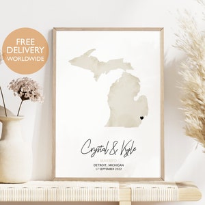 Aquarell-Hochzeitskarte, personalisiertes Hochzeitsgeschenk, Einzigartiges Hochzeitsgeschenk, personalisierte Karte, Hochzeitsgeschenk für die Braut, Heiratsgeschenk