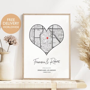 Disneyland Verlobungsgeschenk, Hochzeit, Jahrestag, Karte Geschenk, Geschenk für Paar, personalisiert, Geschenk für Frau, Disney, Reisegeschenk, Disney Geschenk