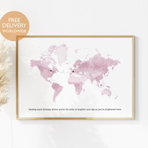 Cadeau d'anniversaire pour une famille longue distance, Anniversaire d'un ami longue distance, Cadeau d'anniversaire longue distance pour petit ami, Cadeau d'anniversaire pour maman, papa