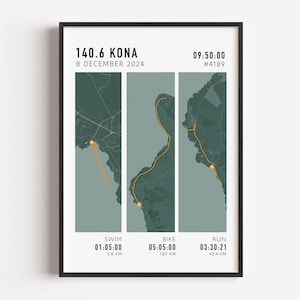 any triathlon map poster run route print Any ironman, Strava Route, Custom triathlon Route Map Print, ironman 70.3, ironman 140.6