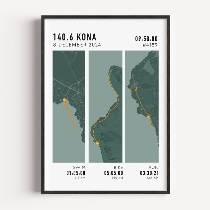 any triathlon map poster run route print Any ironman, Strava Route, Custom triathlon Route Map Print, ironman 70.3, ironman 140.6