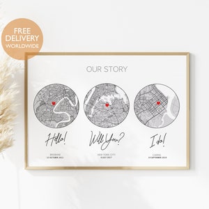 Cadeau personnalisé, bonjour, voulez-vous, oui, cadeau d'anniversaire pour mari, premier anniversaire de mariage, décoration murale, cadeau en papier pour couple, carte