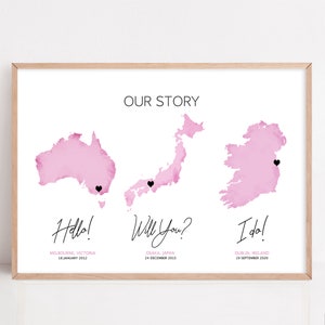 Cadeau traditionnel de premier anniversaire - Rencontre, Fiancés, Marié, Cadeau d'anniversaire en papier, Cadeau mari, Cadeau pour couple, Cadeau de mariage, Décoration d'intérieur