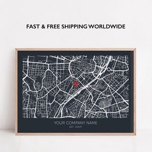 Firmenjubiläumsdruck, benutzerdefinierte Firmenstandorte, COO-Geschenk, Geschäftsinhaber-Geschenk, Geschäftsstandorte, neues Geschäftsgeschenk, globale Erweiterung