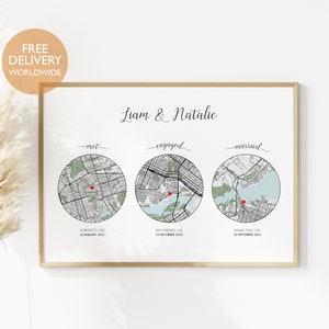 Cadeau encadré personnalisé, Bonjour, voulez-vous, oui, cadeau d'anniversaire de mariage pour mari, premier anniversaire de mariage, décoration murale, anniversaire de mariage, oeuvre d'art